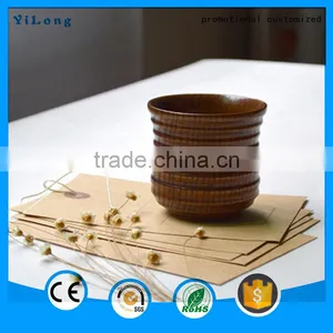2015 New Product Suction Originality Wood Tea Wooden Round Cup thumbnail-4