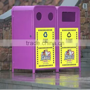 Arlau Outdoor Metal Garbage Container thumbnail-4