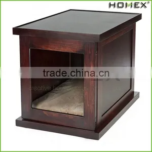 Durable Wooden Dog Cage Pet Cage Dog Crate Homex_BSCI Factory thumbnail-1