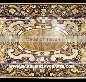 Inlay Dining Table Top, Inlay Marble Table thumbnail-1