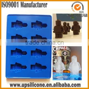 FDA Lego Ice Mold Silicone Ice Cube Tray Lego Building Bricks Designed Silicone Ice Cube Tray thumbnail-1