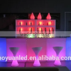 Elegant Fashionable RGB 16 Colors Changing Led Straight Bar Counter, Bar Furniture With Led Light thumbnail-4