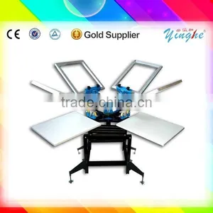 Best Sell and Low Price 6 Color 6 Station Easy Operation Screen Printing Machine thumbnail-1