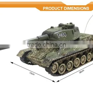 New Design Hot Fashion 27M T-34 RUSSIA Metal RC Tank Military Toys for Sale thumbnail-5