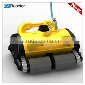 Yellow Robot Swimming Pool Cleaner With Caddy Cart thumbnail-1