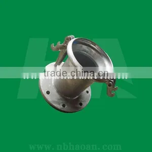 10" Galvanized Steel Miller Coupling With Flange and Female Quick Connect Joint Pipe Couplings thumbnail-1