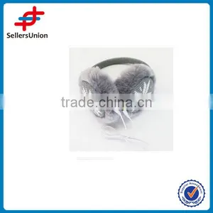 Creative Mobile Knitted Gray Earmuff With Speaker thumbnail-1