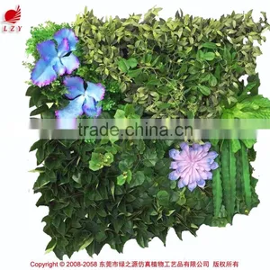 OEM High Quality Fake Vertical Garden UV Treated Artificial Green Plant Wall thumbnail-3