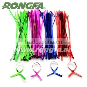 Shiny Color Red Gold Blue PET Twist Tie Bag Packing Twist Tie thumbnail-1