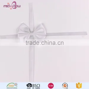Pink Satin Ribbon Craft Bows for Gift Box thumbnail-6
