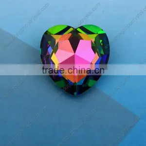 Black Diamond Heart Crystal Acrylic Rhinestones, Garment Accessories thumbnail-2