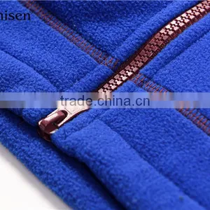 2017 Hot Sale Oem Service Long Red Polar Fleece Men Fleece Sport Jacket thumbnail-4