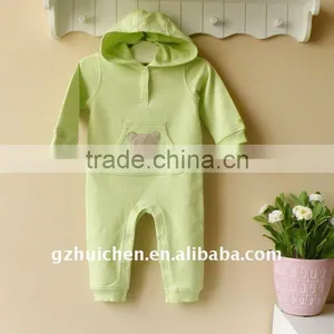 2011 Autumn Baby Clothes Romper 100% Cotton Embroider Hooded Romper thumbnail-1