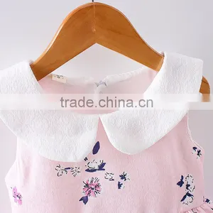 New Design Hot Sale Summer 2017 Baby Clothes Wholesale Printing Cotton Clothing Boutique Custom Kids Baby Birthday Girl Dress thumbnail-3