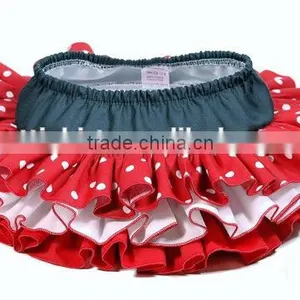 Baby Girl Summer Dress Whole Round Triple Ruffles Bloomer Skirt Baby Wear Clothes thumbnail-5