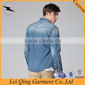 Wholesale Plain Denim Jackets Shirts Suppliers thumbnail-4