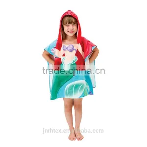 Microfiber Hooded Poncho Towel Forkids thumbnail-3
