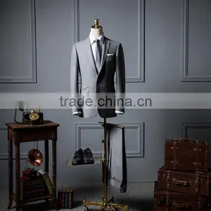 Bespoke Suit Dress Sample Formal Tailor Made Slim Fit Suits For Men Italian thumbnail-2