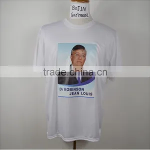 Custom Cheap Polyester Election t Shirt With Face Heat Tranfer Printing thumbnail-1