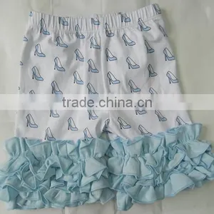 Factory Price Wholesale Summer Stripe Ruffle Baby Harem Pants Girls' Fashion Shorts Series thumbnail-1