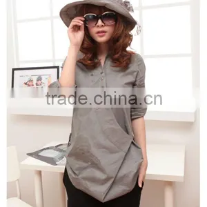Chun Xia New Han Edition Fashion Leisure Cotton Printing Long-sleeved Shirts thumbnail-1