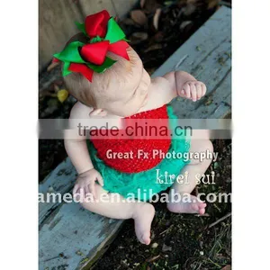 Newborn Baby Kelly Green Lace Petti Panties Bloomers thumbnail-1