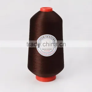 China Supplier 100% Filament Polyester Textured Yarn Overlocking Thread 300D/1 thumbnail-1