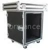 Aluminum Flight Case With Wheels / Handles Plastic 4U Rack Case thumbnail-1
