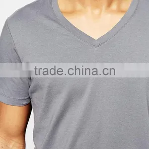 Good For Man V- Collar Top Short Sleeve Concise Casual T-Shirt thumbnail-3