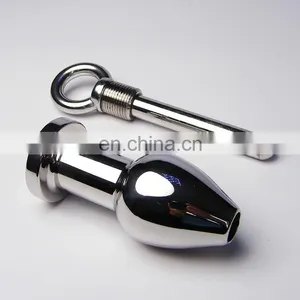 New Arrival Stailess Steel Anal Plug Enema, Gay Butt Anal Toys thumbnail-1