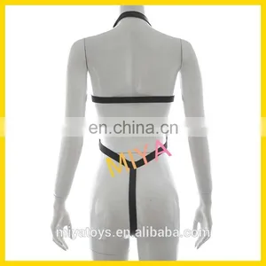 Sexy Leather Teddy Harness Fetish Bondage Costume Lingerie Body Restraint thumbnail-2