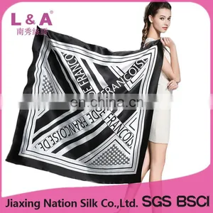 2017 Lady Silk Satin Square Scarf thumbnail-1