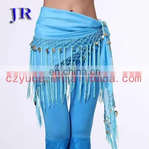 Tribal Tassel Belly Dance Hip Scarf Belt With Coins for Women Y-2017# thumbnail-1