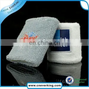 Custom Red Embroidery Terry Cotton Wristband Factory Wholesale thumbnail-3