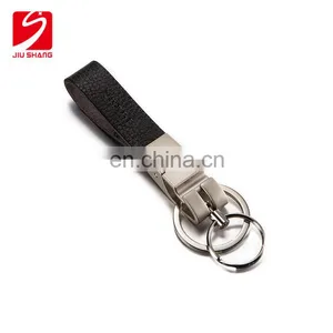 Customized Car Leather Keychain With Metal Logo for Promotion thumbnail-1