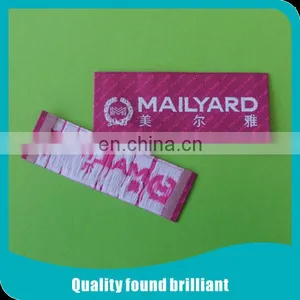 Customized Woven Label for Women Clothing Manufactory thumbnail-1
