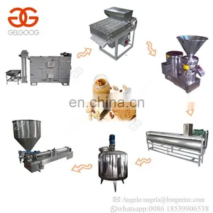 Continuous Automatic Groundnut Almond Pepper Paste Walnut Grinding Filling Machine Peanut Butter Production Line thumbnail-1
