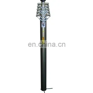 5m Silver CCTV Internal Cable Pneumatic Telescopic Mast for Security thumbnail-2