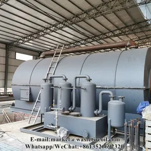12T Waste Tyre Recycling Pyrolysis Plant for Sale Low Cost thumbnail-2