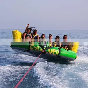 High Quality Inflatable Water Sports Flying Ski Sofa Towable Inflatable Crazy UFO thumbnail-1