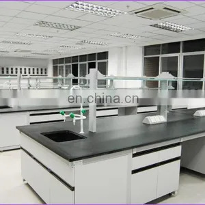 Steel Wood Lab Island Bench For University Laboratory With PVC Handle thumbnail-3