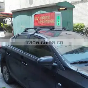 P5 Double Sided Synchronous Video Processor Taxi LED Display / LED Taxi Top Advertising Sign thumbnail-1