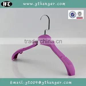 HA6970 Fashionable Purple Rubber Coating Custom Branded Coat Hanger Supplier's Choice thumbnail-1