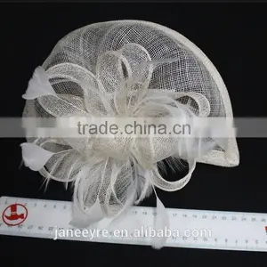 Wholesale Party/Races Sinamay Flower Fascinator Headband With Feather thumbnail-6