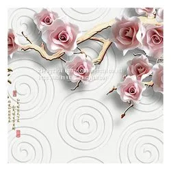 3D 5D 8D 16D Animal Flower Tree Design Wall Mural Embossed Wall Decoration For Home Tv Background Dropshipping thumbnail-3
