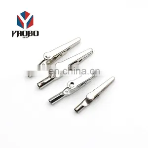 Decorative Swivel Badge Clips Nickel Free Lead Free Magnetic Spring Clip Rectangular BulldogMetal Steel Crocodile Clip thumbnail-2