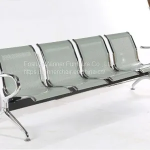 3 Seat Steel Hospital Bank Station Waiting Chairs W9604 thumbnail-1