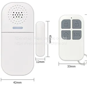 New Door Magnetic Alarm Remote Control Light to Remind Door and Window Alarm Household Store Burglar Alarm (wechat:13510231336) thumbnail-1