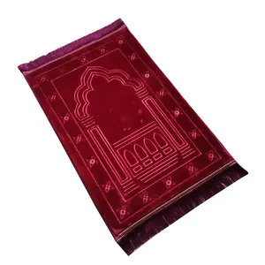 Production Prayer Mat Muslim Islamic Prayer Mat Washable Rug Luxury Back Rest Padded Fold Anti Slip Prayer Mat Carpet thumbnail-5