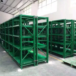Custom High Load 1000kg/Layer Stacking Metal Sheet Racking Sliding Drawer Type Steel Mould Racks thumbnail-3